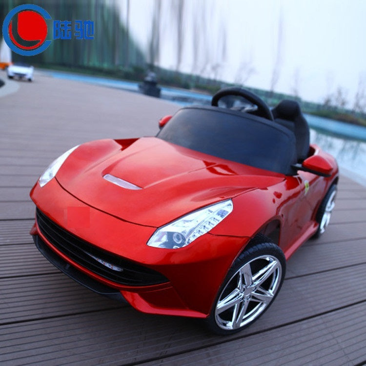 Free shipping Children electric car can sit four wheel drive double stroller baby child car with remote control ride on toy car