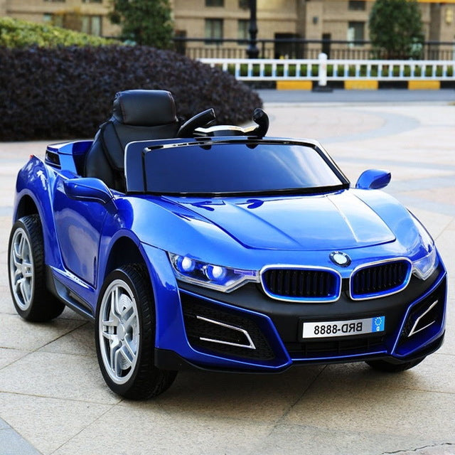 Children's electric car four-wheeled child toy car can take people with swing baby remote control car baby stroller