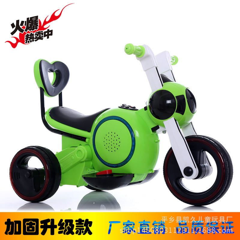 The new space dog children electric car motorcycle battery car manufacturers selling baby tricycle can one generation