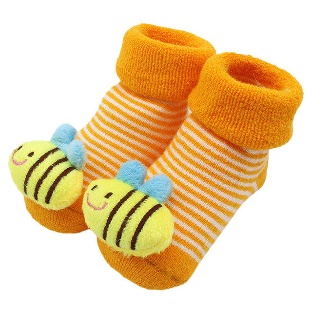 Wholesale Baby Socks Anti-Slip Cotton Newborn Infantil Baby Sock Cartoon Animal Slippers Boots Unisex Boy Girl Socks Rubber Sole