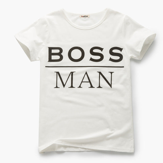 Clearance Summer Family Matching Clothes Mother Father and Baby Clothes Short Sleeve Letters White T-shirt Family Look Clothing
