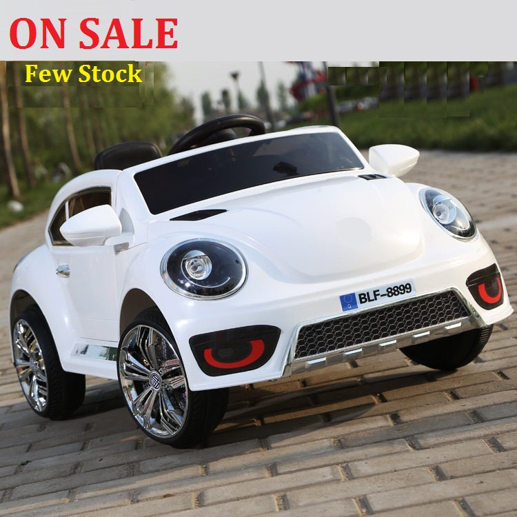 ON SALE!! The new Beetle children electric car electric double double drive wheel swing four luminous electric baby stroller ca