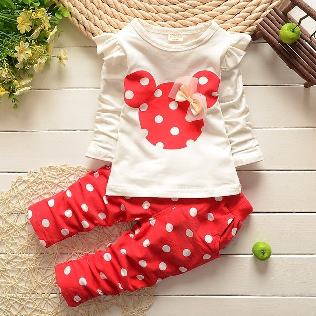 Bear Leader Baby Girl Clothes 2018 Spring Baby Clothing Sets Cartoon Printing Sweatshirts+Casual Pants 2Pcs for Baby Clothes