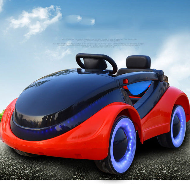 Special price Dual drive Infant children electric car four-wheel remote control car can sit people swing baby stroller toy car