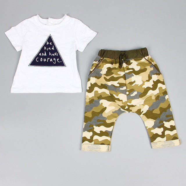 Bear Leader 2018 kids boys summer style infant clothes baby clothing sets boy Cotton little monsters short sleeve 2pcs baby